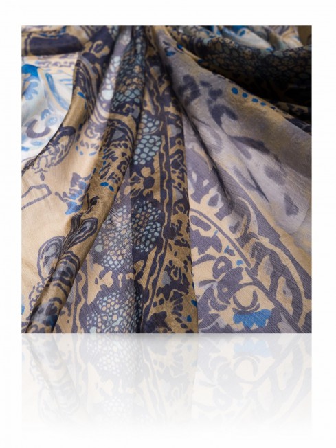 Палантин Женский S-PAISLEY.ANIMAL/GREY